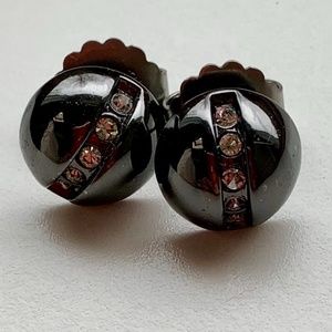 Lia Sophia Kohl Stud Earrings Hematite